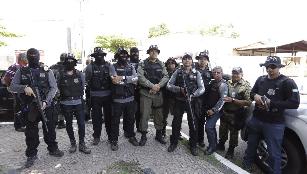 Policiais da Força Tarefa da Secretaria de Segurança Pública
