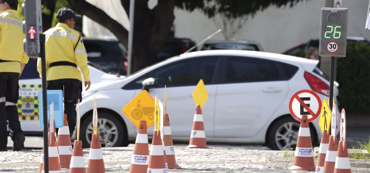 A ação contou com a participação da STRANS