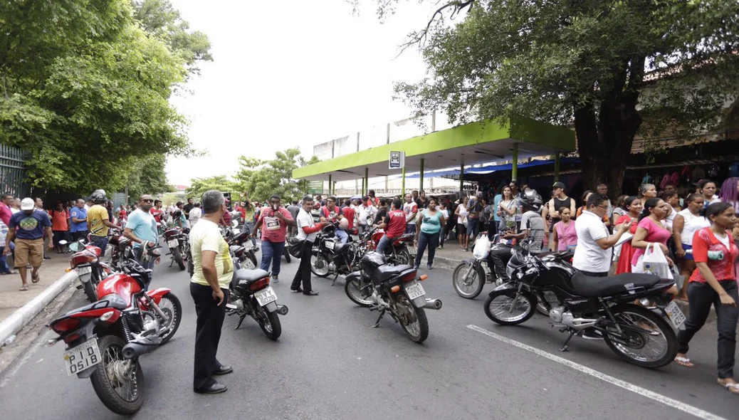 A manifestação aconteceu no Centro de Teresina
