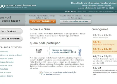 Resultado do Sisu 2017 já está disponível