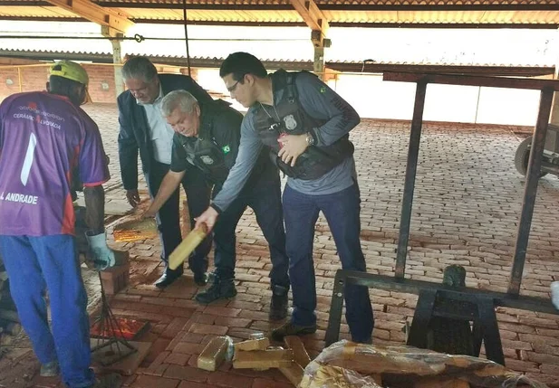 Polícia incinera 120 kg de drogas em Teresina