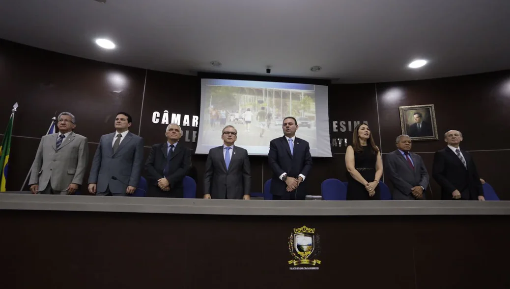 Sessão realizada na Câmara Municipal