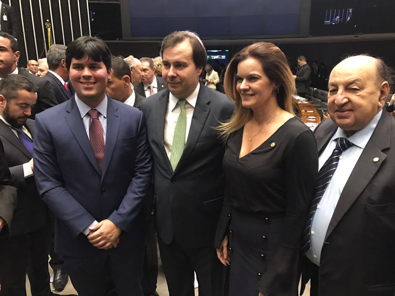 Iracema Portela comemora reeleição de Rodrigo Maia