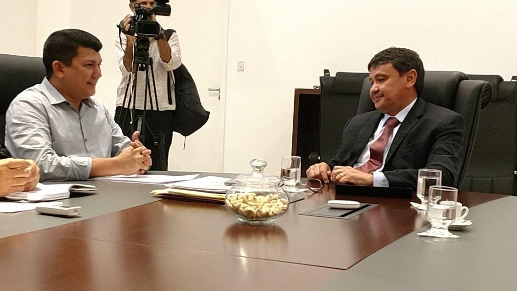 Rubens Vieira e o governador Wellington Dias