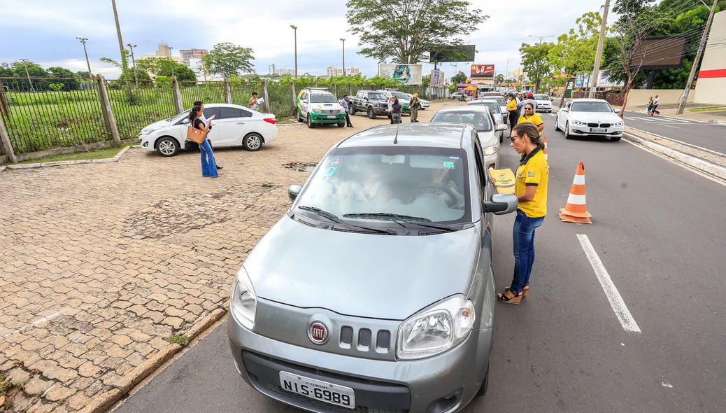 A blitz ocorreu na Av Avenida Nossa Senhora de Fátima
