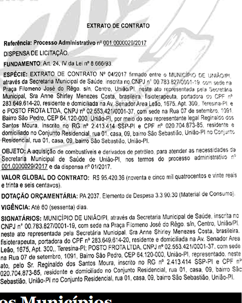 Contrato de nº 04