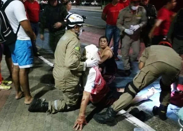 Dois pastores evangélicos foram atropelados por policial