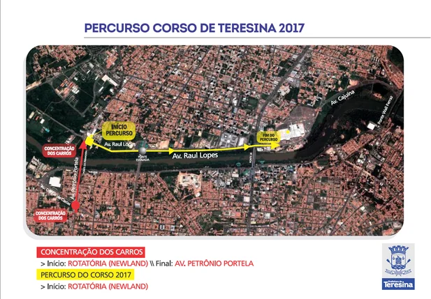 Trajeto do Corso 2017