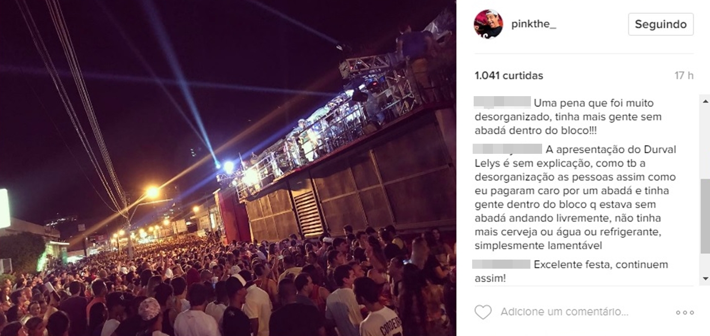 Foliões criticam festa organizada pela Pink Elephant em Teresina