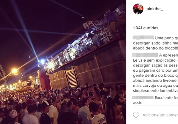 Foliões criticam festa organizada pela Pink Elephant em Teresina
