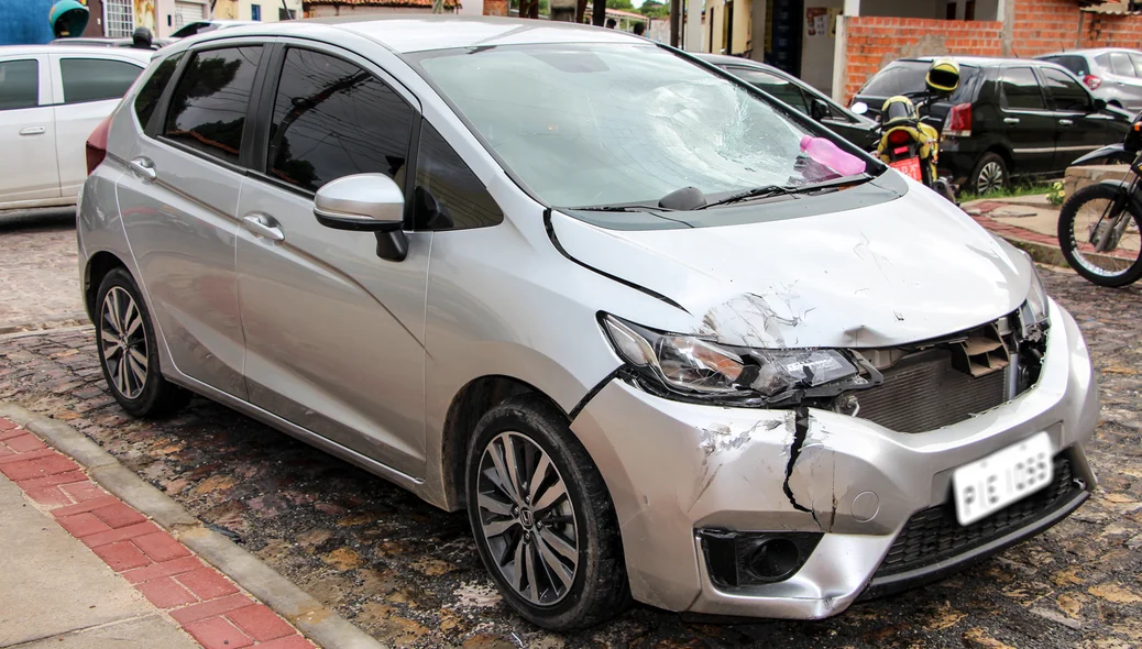 Carro envolvido no acidente