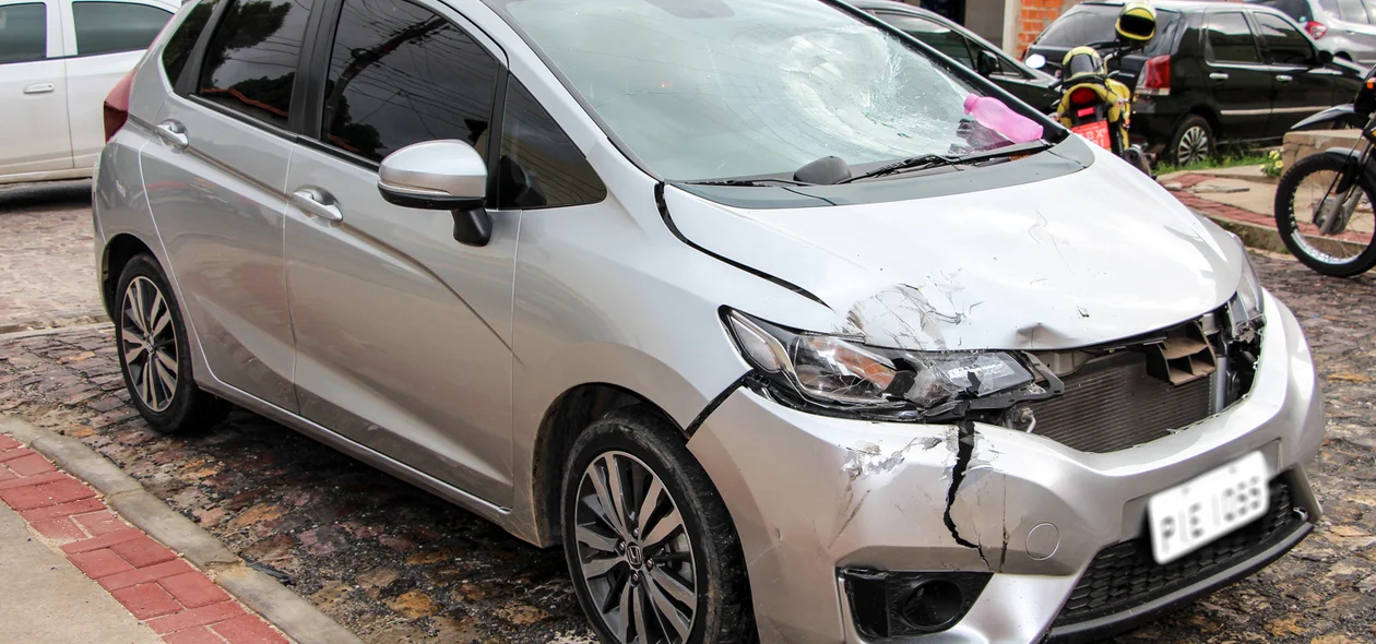 Carro envolvido no acidente