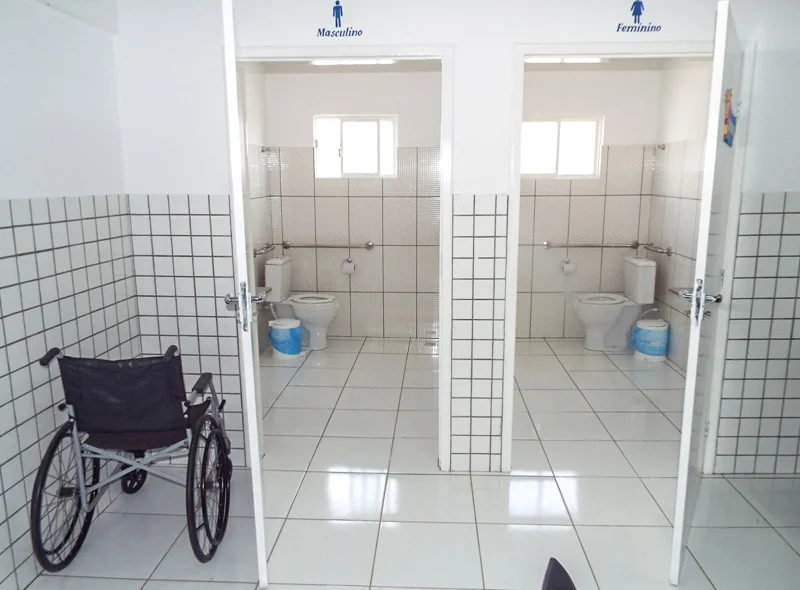 Banheiroas da Unidade Básica de Saúde