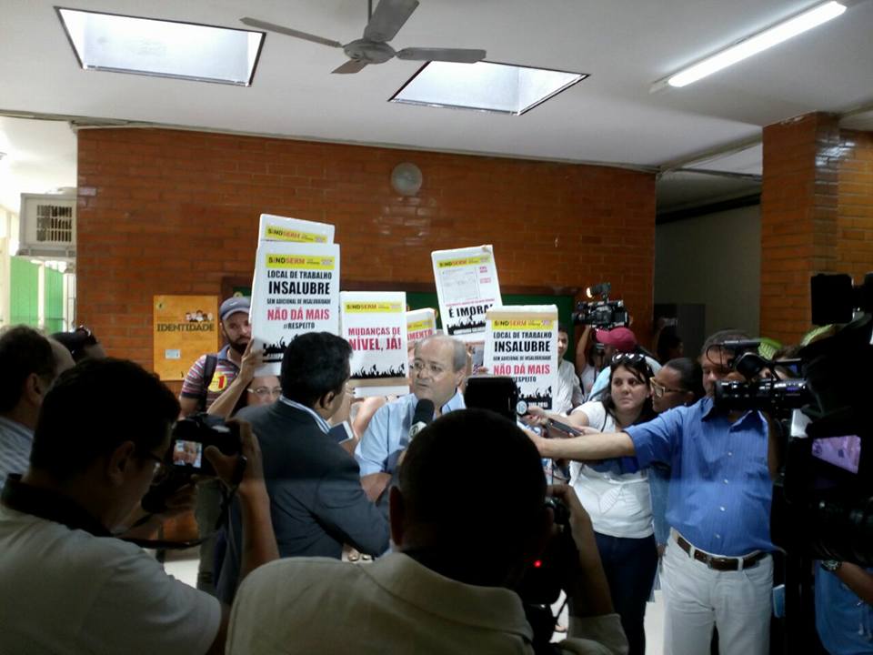 Coletiva na Fundação Municipal de Saúde