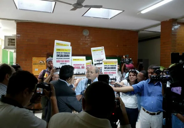 Coletiva na Fundação Municipal de Saúde