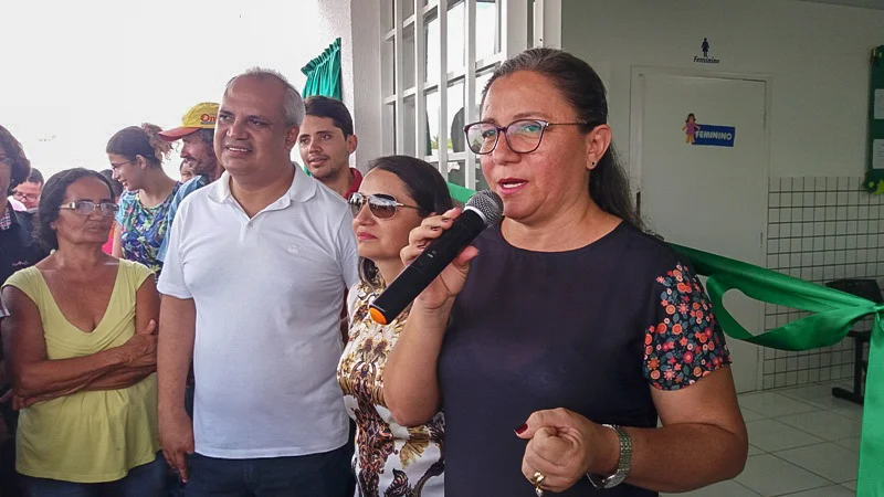 Prefeita de Esperantina em seu pronunciamento