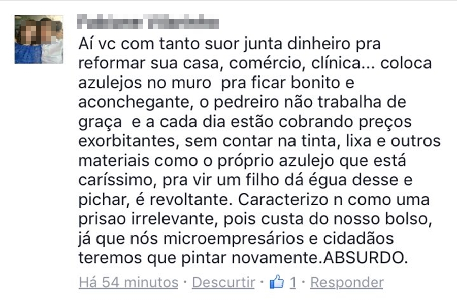 Populares aprovam o trabalho da Depre na prisão do Palestino
