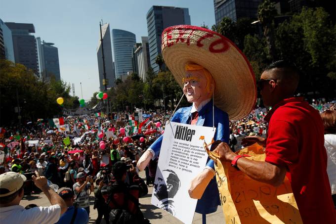 Protesto contra Trump no México