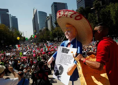 Protesto contra Trump no México