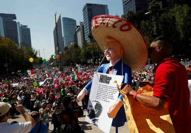 Protesto contra Trump no México