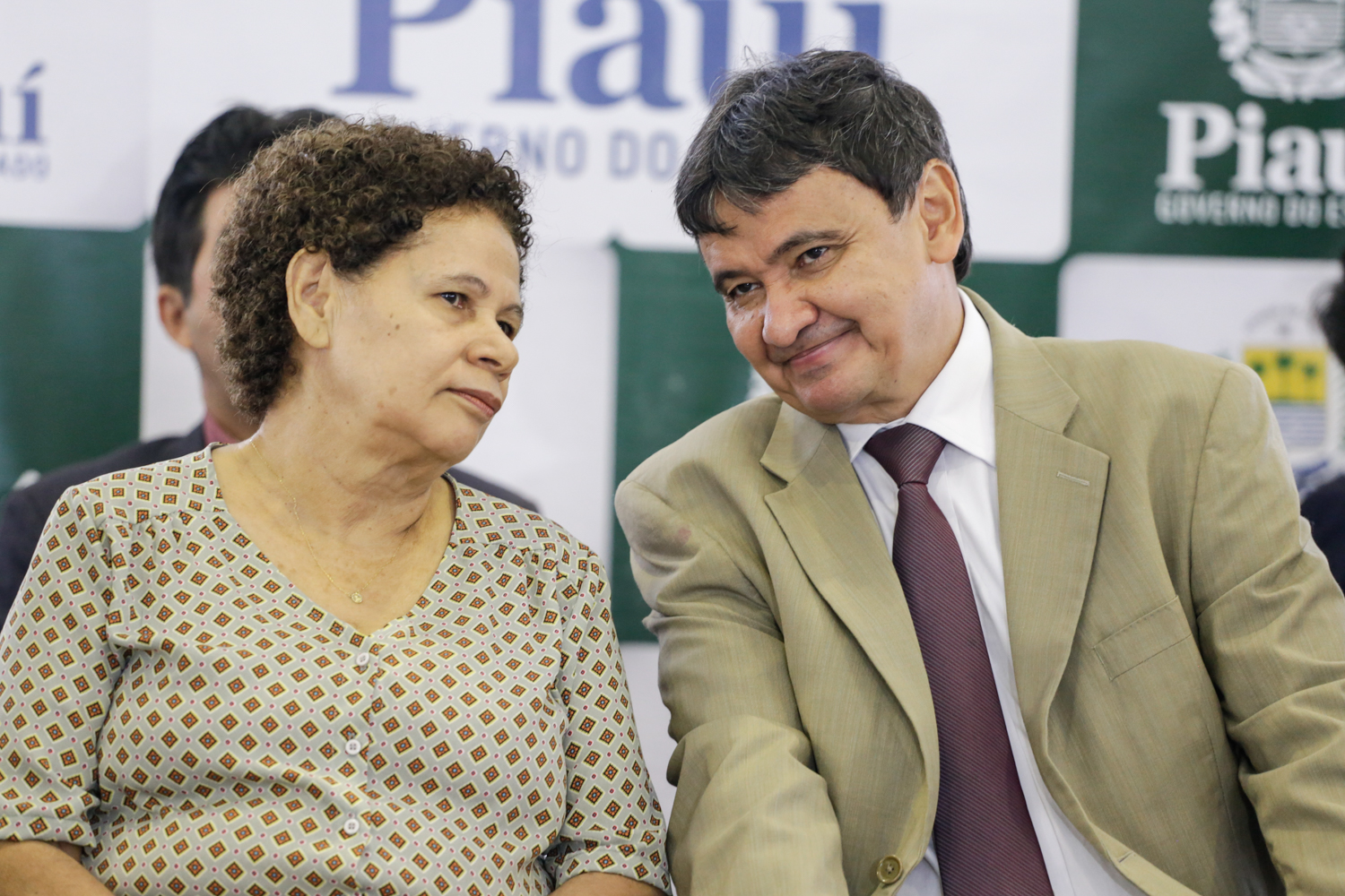 Regina Sousa e Wellington Dias