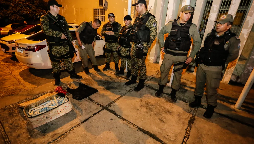 Equipe policial que participou da ação