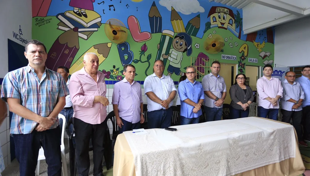 Autoridades que participaram do evento