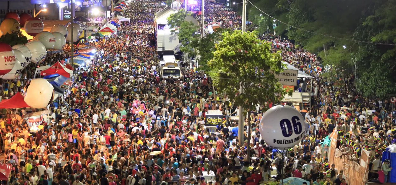 Corso levou multidão para a Avenida Raul Lopes