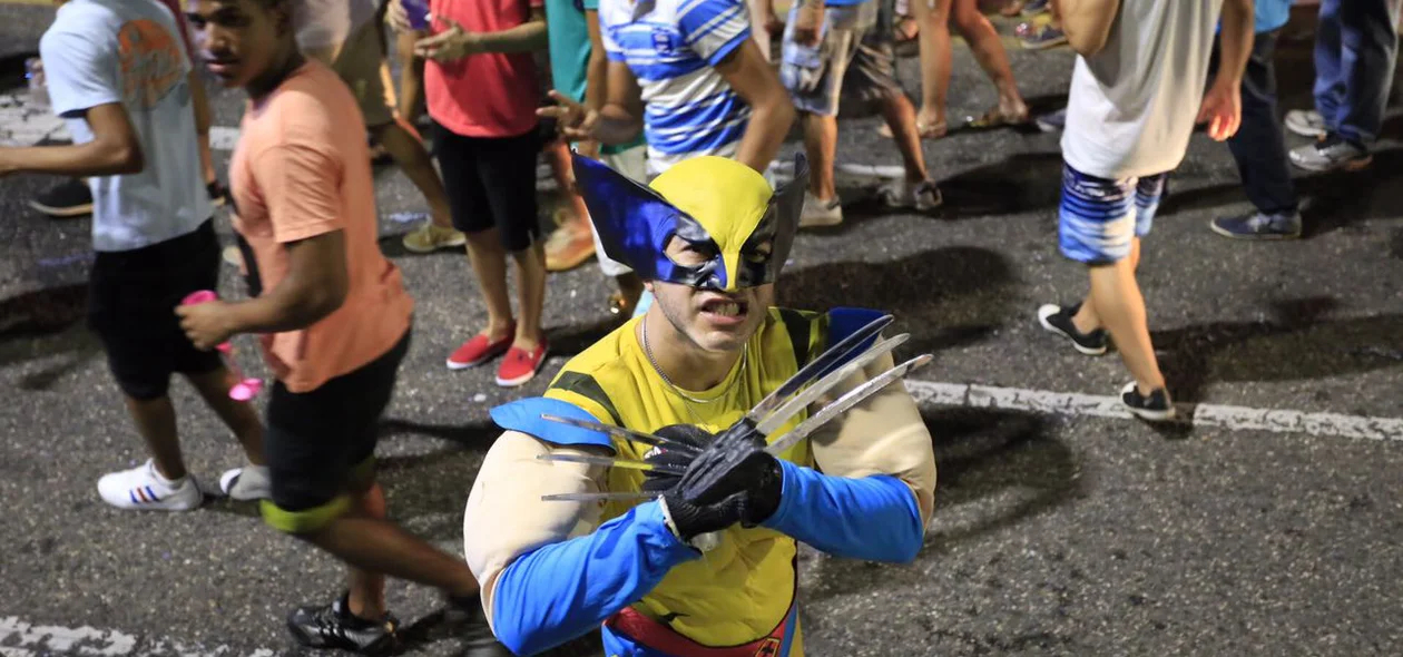 Folião na Avenida Raul Lopes 