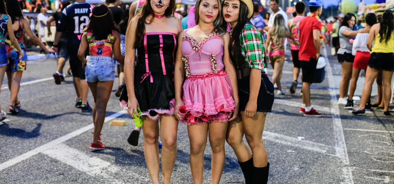Foliões no corso de Teresina 