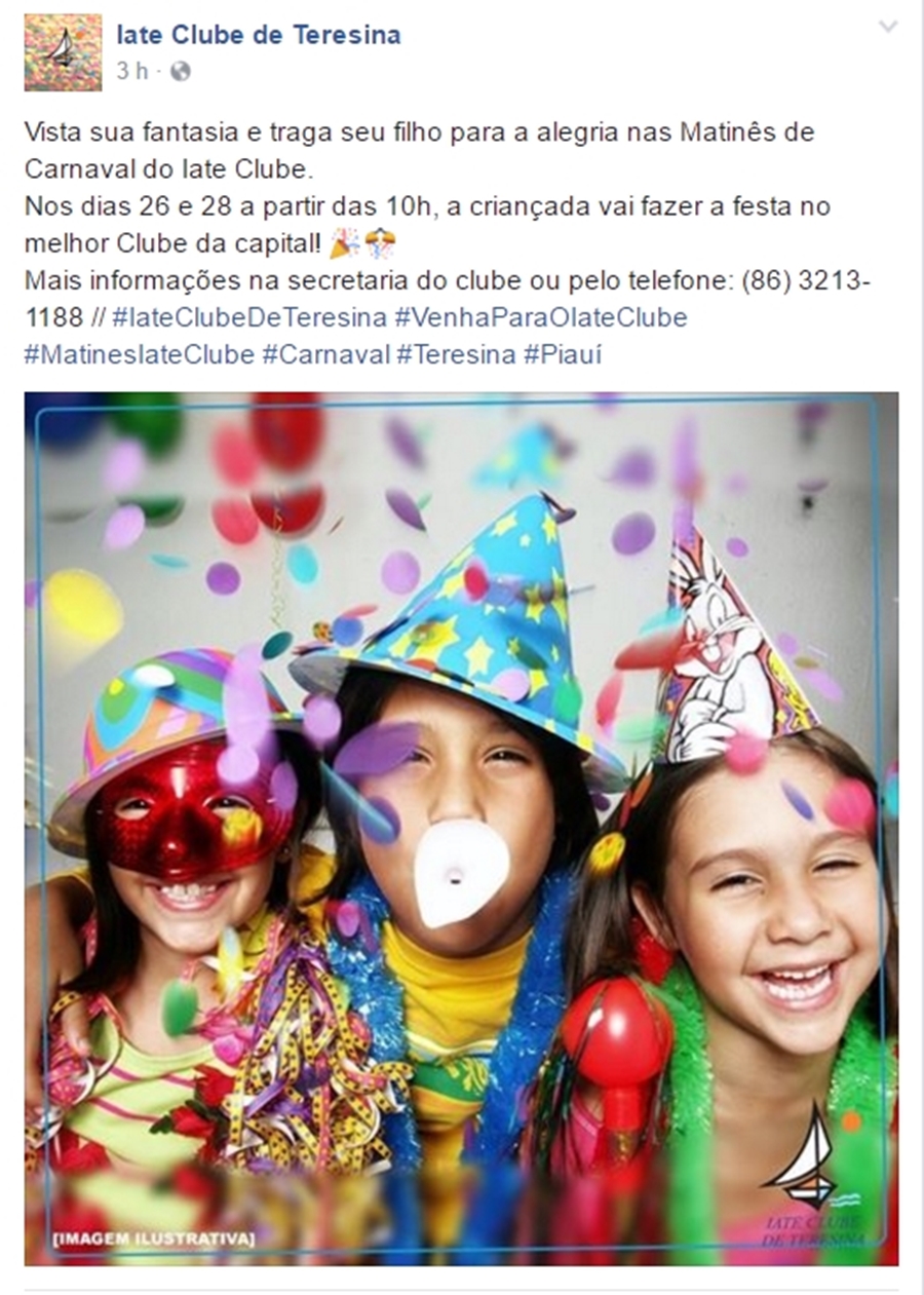 Evento infantil no Iate Clube de Teresina