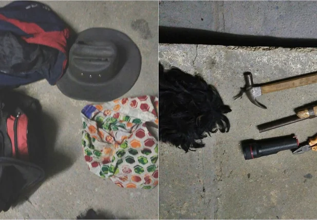 Ferramentas encontradas com arrombador em Canto do Buriti