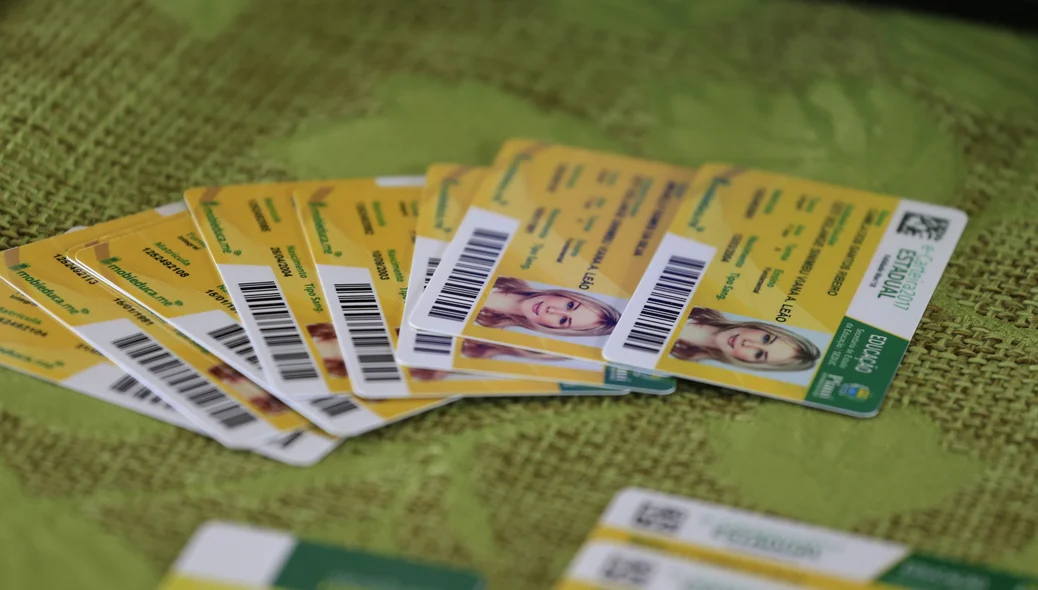 Modelosdas carteirinhas utilizadas por estudantes