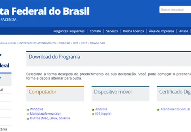 Site da Receita