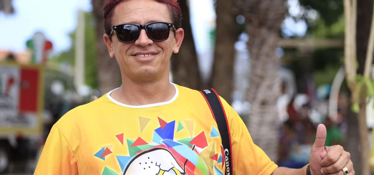 Folião curtindo o bloco Pinto da Morada em Teresina