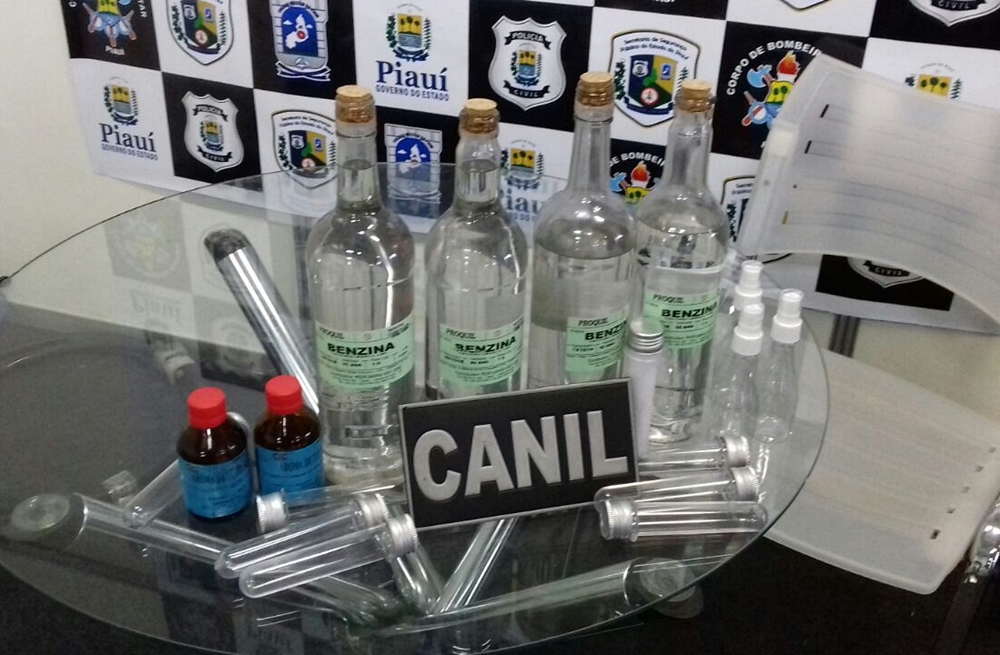 Objetos apreendidos em Luís Correia