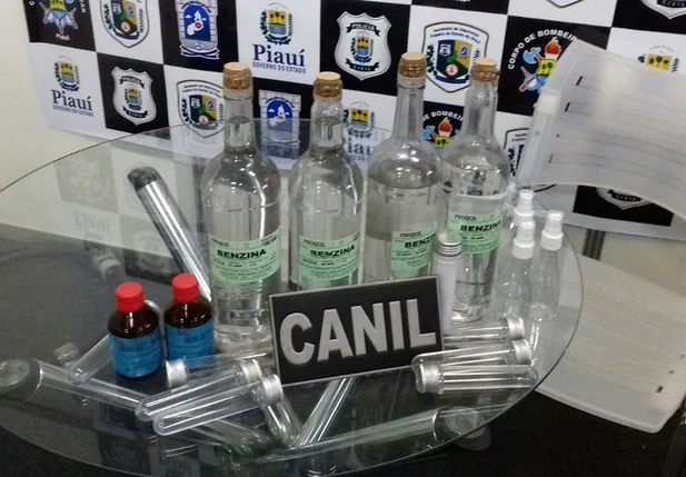 Objetos apreendidos em Luís Correia