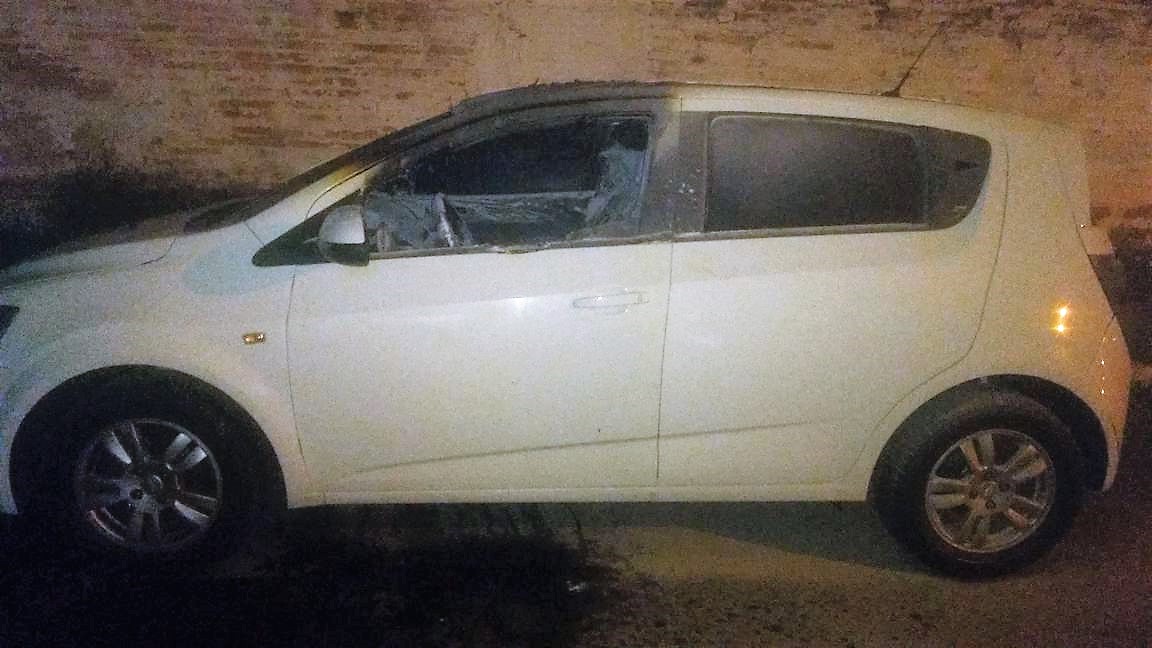 Carro carbonizado