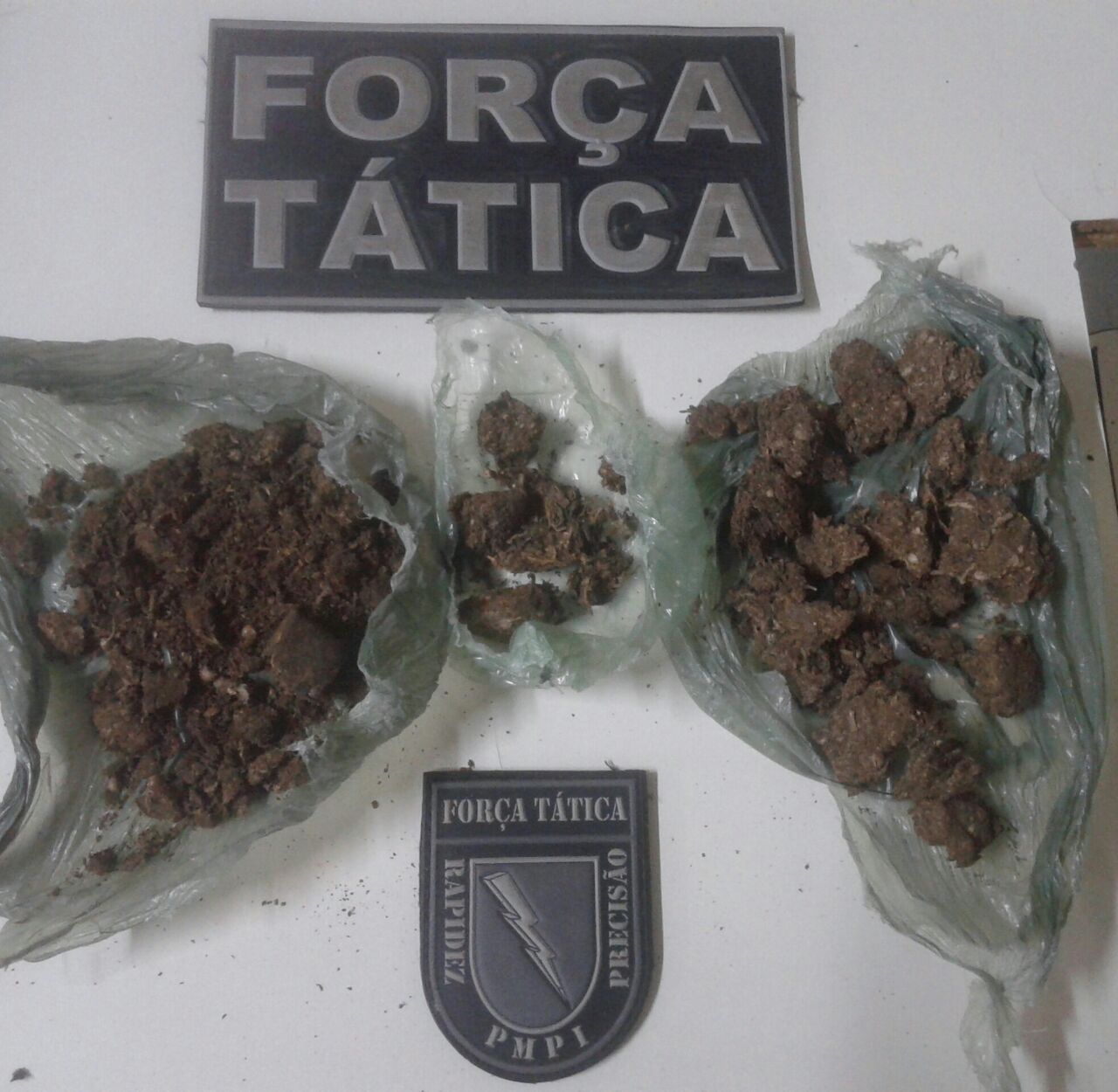 Droga encontrada com Regivaldo Barbosa