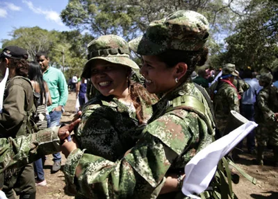Guerrilheiras das Farc em La Guarija