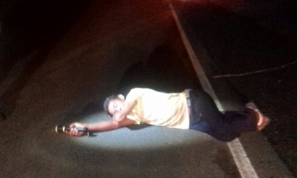 Homem embriagado é resgatado pela PRF em rodovia do Piauí