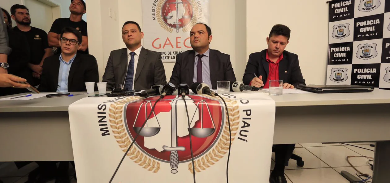 Coletiva realizado pelo Gaeco