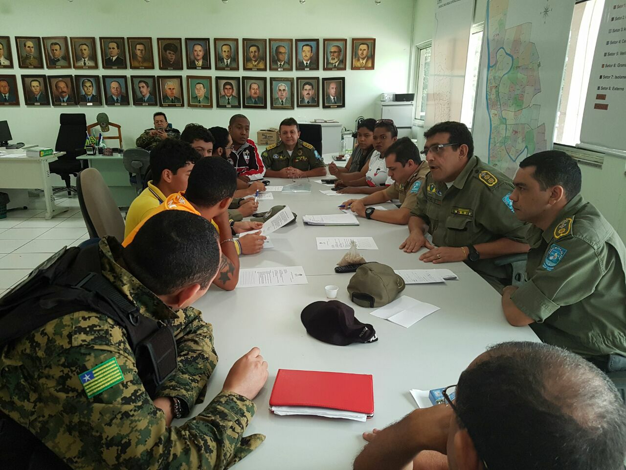 Reunião no Quartel da PM em Teresina