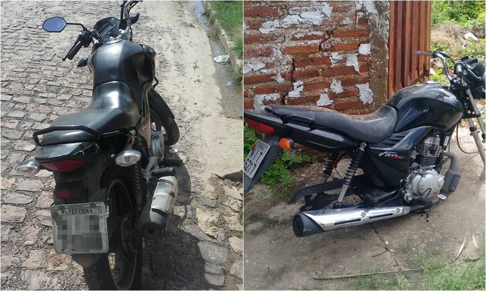 Duas das motos recuperadas na zona leste