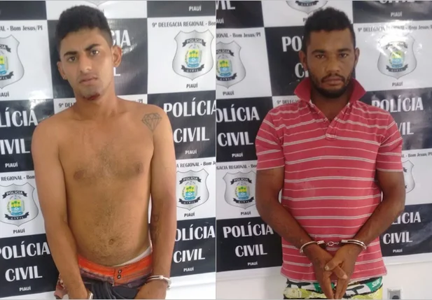 Indivíduos presos pela Polícia Civil