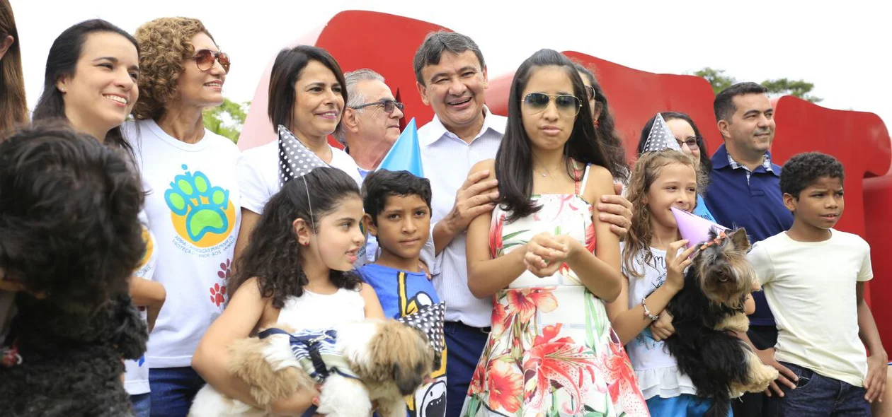 Wellington Dias com a filha
