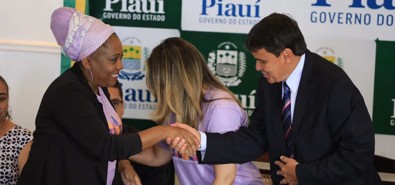 Governador Wellington cumprimenta Halda Regina