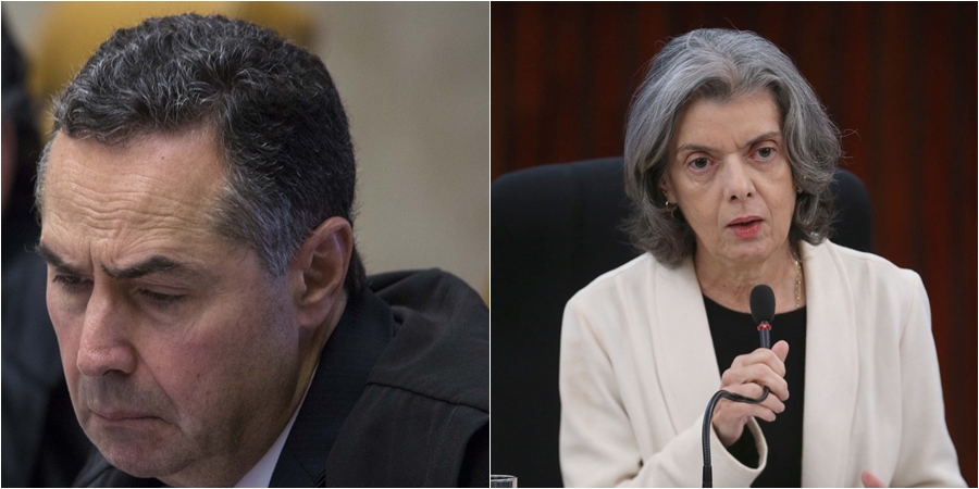 Ministro Roberto Barroso e ministra Cármen Lúcia
