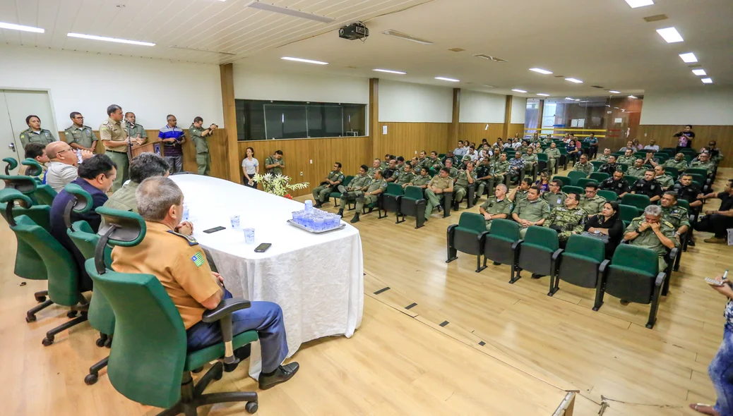 Solenidade de lançamento do edital da PM do Piauí