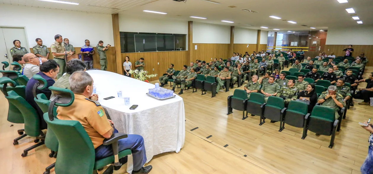 Solenidade de lançamento do edital da PM do Piauí
